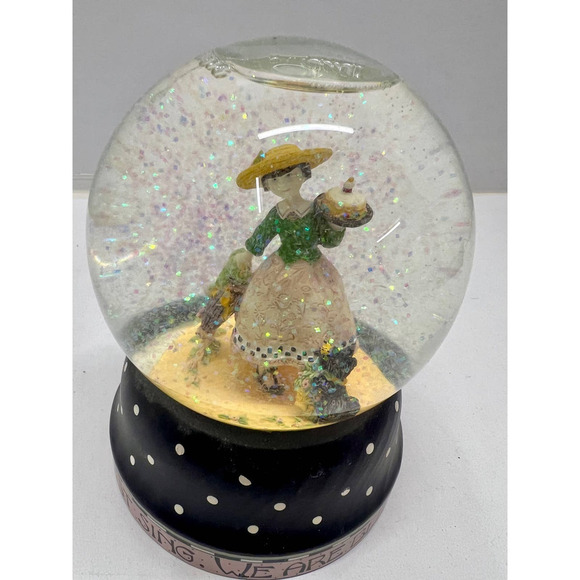 1997 Mary Engelbreit Spring Snow Globe Michel Co We Are Blest By Everything 5” - Picture 1 of 5